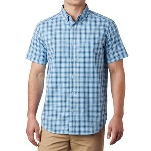 NWT Columbia Rapid River Gingham Plaid Shirt XL